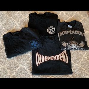 4 vintage Independent Trucks shirts